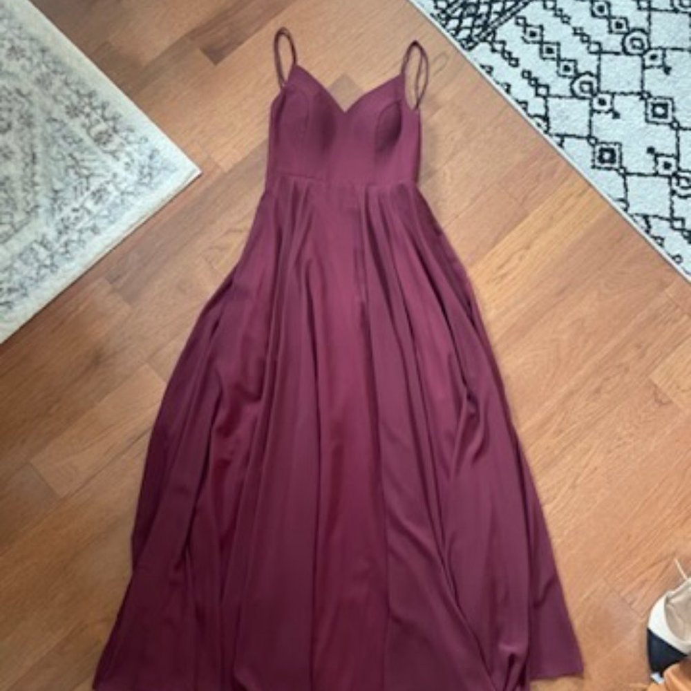 Burgundy Prom/Evening Dress- General Size 6